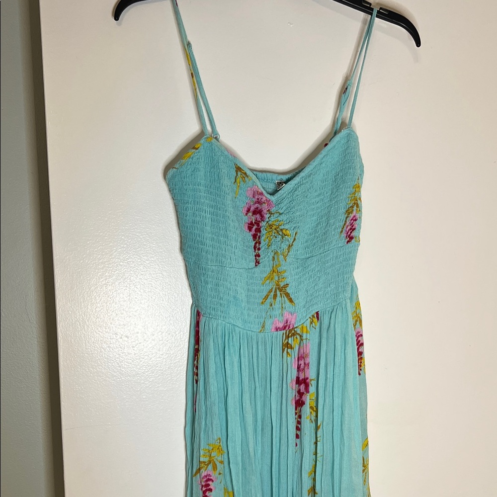 Free People Light Blue Floral Maxi Dress - Picture 3 of 11